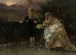 Mother and Her Children by Alfred Emile Stevens